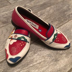 Quirky Vintage Leather Loafers